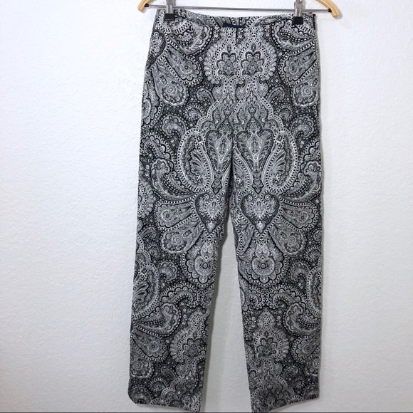 3/$30 Ann Taylor 2 Ankle Boho Patter Pants - Picture 4 of 7